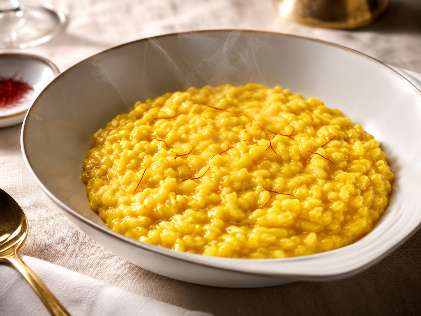 Golden saffron Risotto alla Milanese